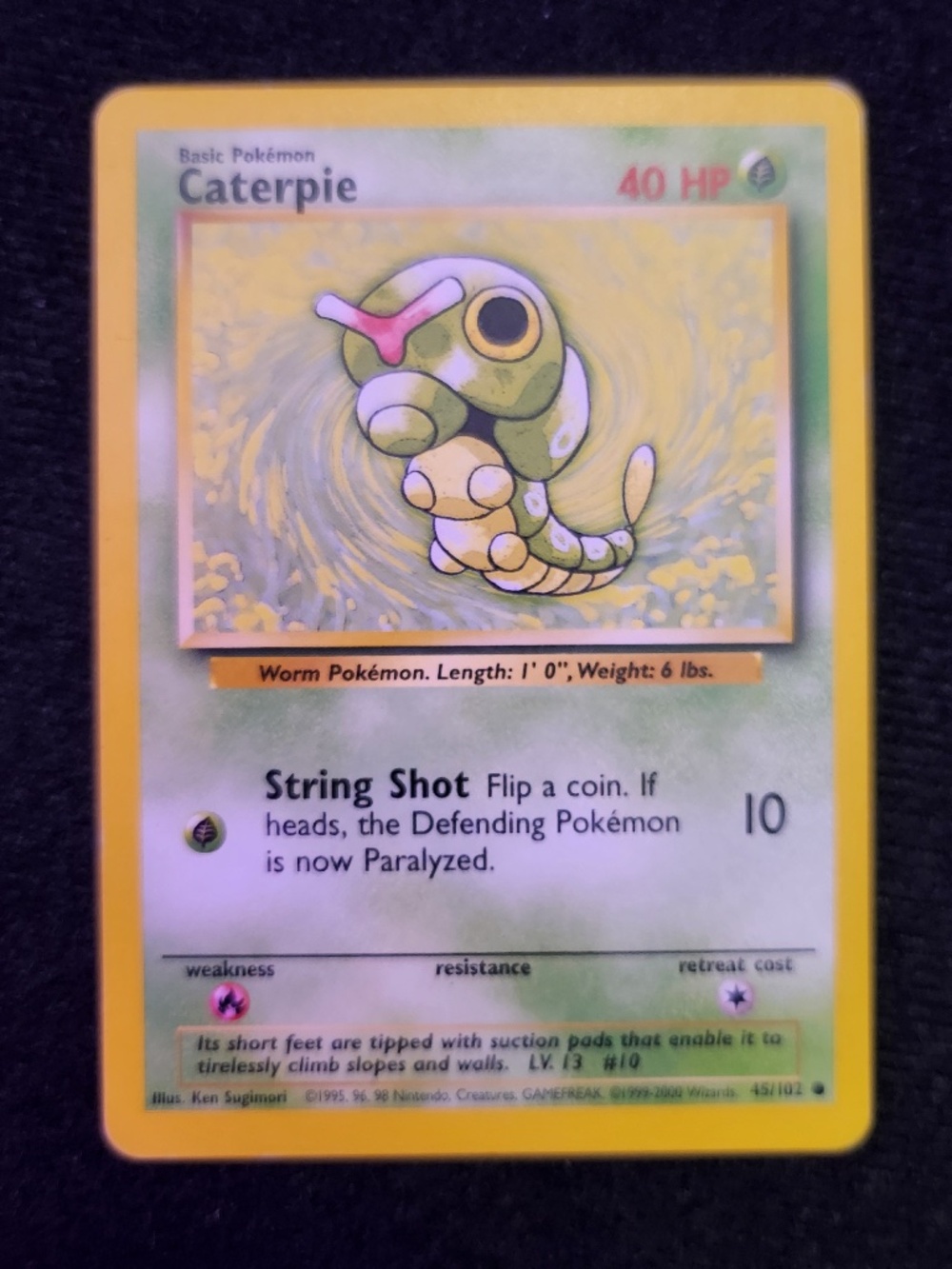 Caterpie (045/102) - Original Pokémon Trading Card Game - Base (1999)